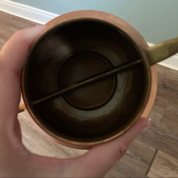 SOLD Vintage Copper Brass Watering Can - Picture 4 of 4
